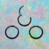 Пирсинг Сегментное кольцо (кликер) Опал