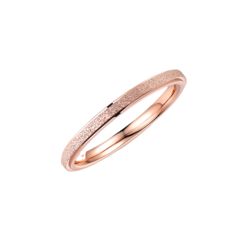 Кольцо тонкое Розовое золото Ширина 2 мм